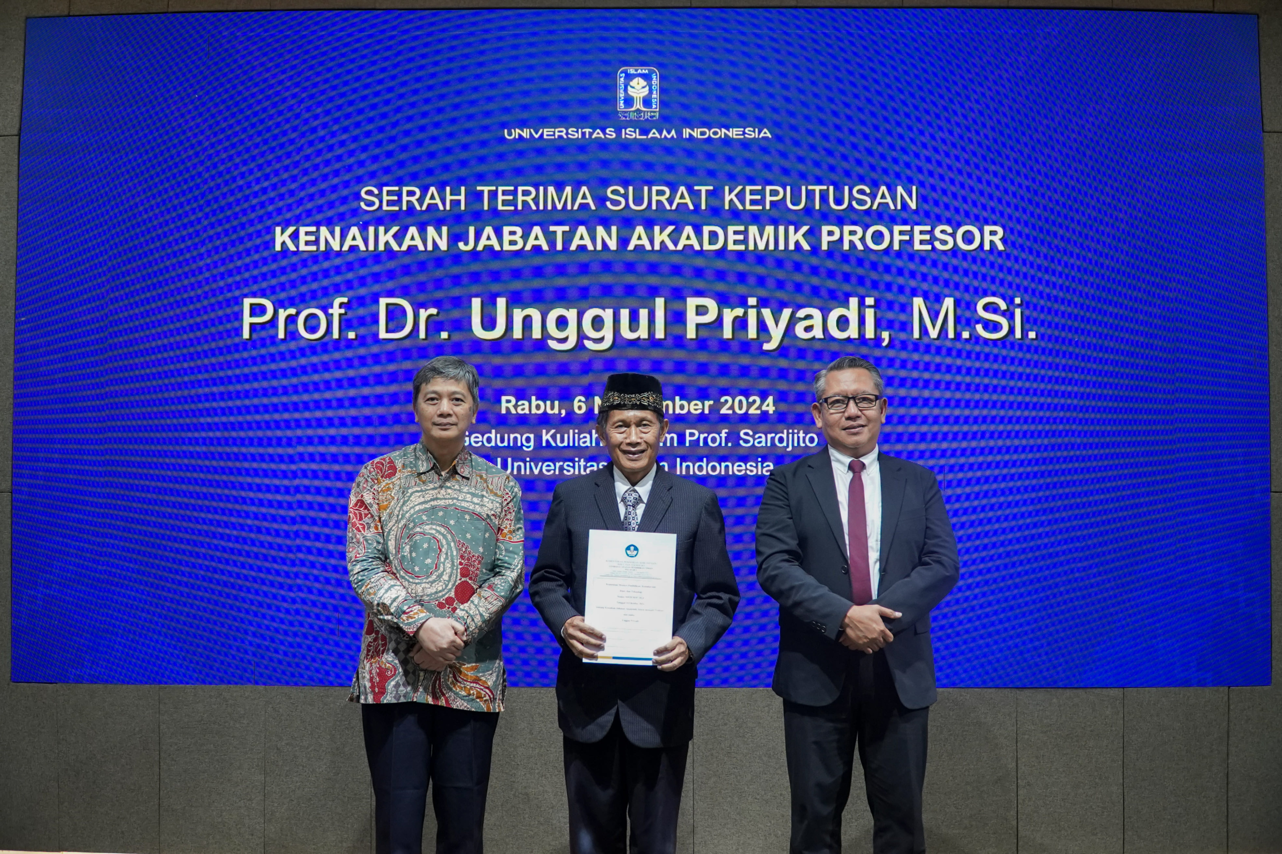 UII Kembali Menambah Jajaran Penyandang Gelar Profesor