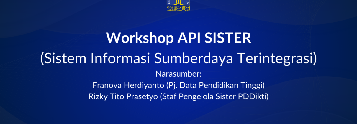 Backdrop Agenda Workshop API SISTER