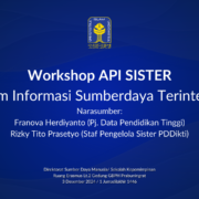 Backdrop Agenda Workshop API SISTER