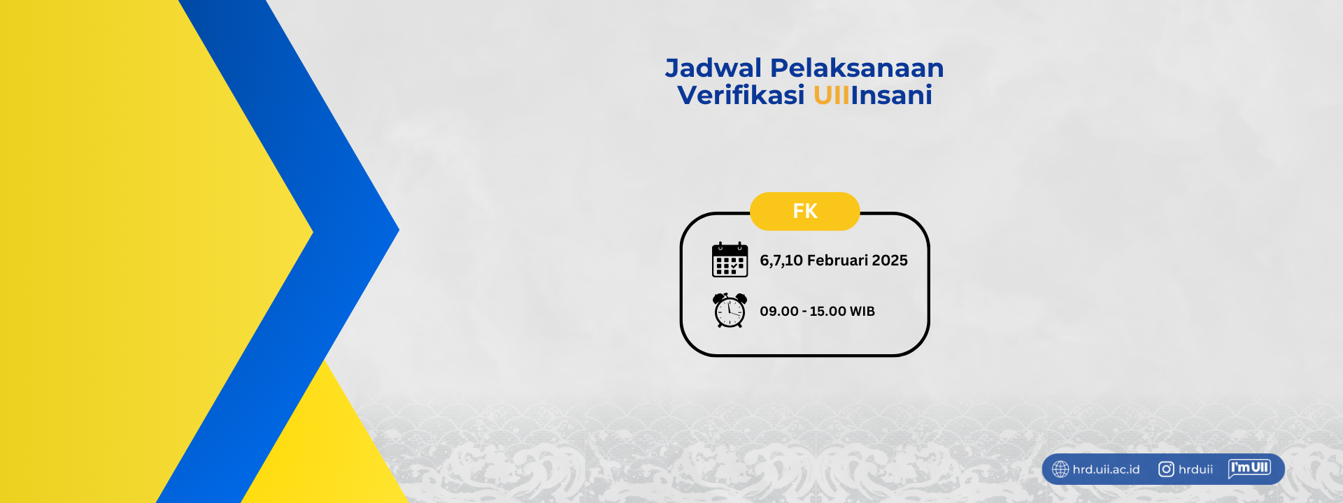 Verif UII Insani - Jadwal - FK