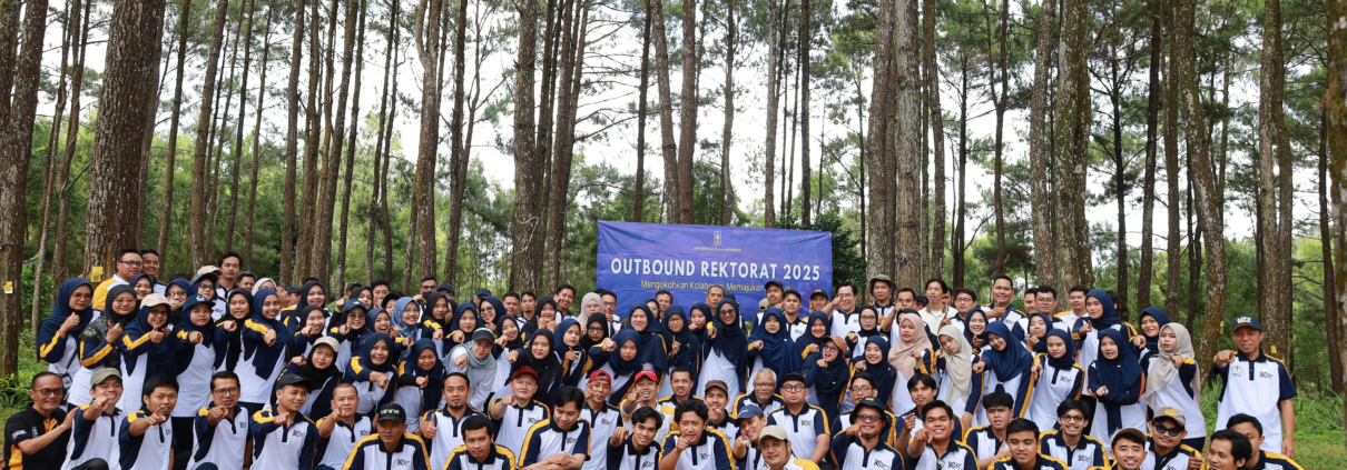 Peserta Outbound Rektorat UII 2025 di Puncak Becici
