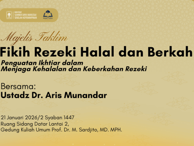 Fikih Rezeki Halal dan Berkah: Penguatan Ikhtiar dalam Menjaga Kehalalan dan Keberkahan Rezeki