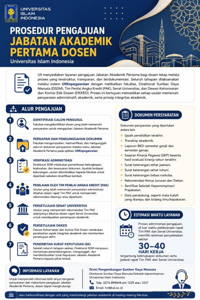 Alur Pengajuan Jabatan Akademik Pertama